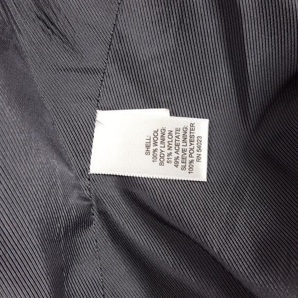 Banana Republic Lanificio F.Lli Cerruti Charcoal Suit Jacket Men's 42R Two Butto - Picture 6 of 8